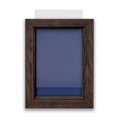 United Visual Products Indoor Enclosed Combo Board, 72"x36", Black Frame/Blue & Forbo UVCB7236B-BLUE-FORBO